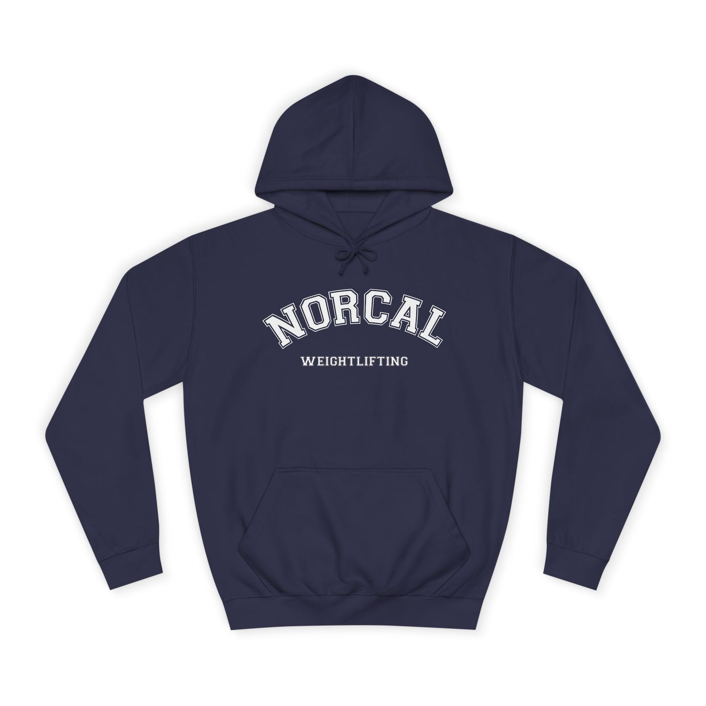 NorCal Weightlifting Hoodie — College Style Athletic Sweatshirt