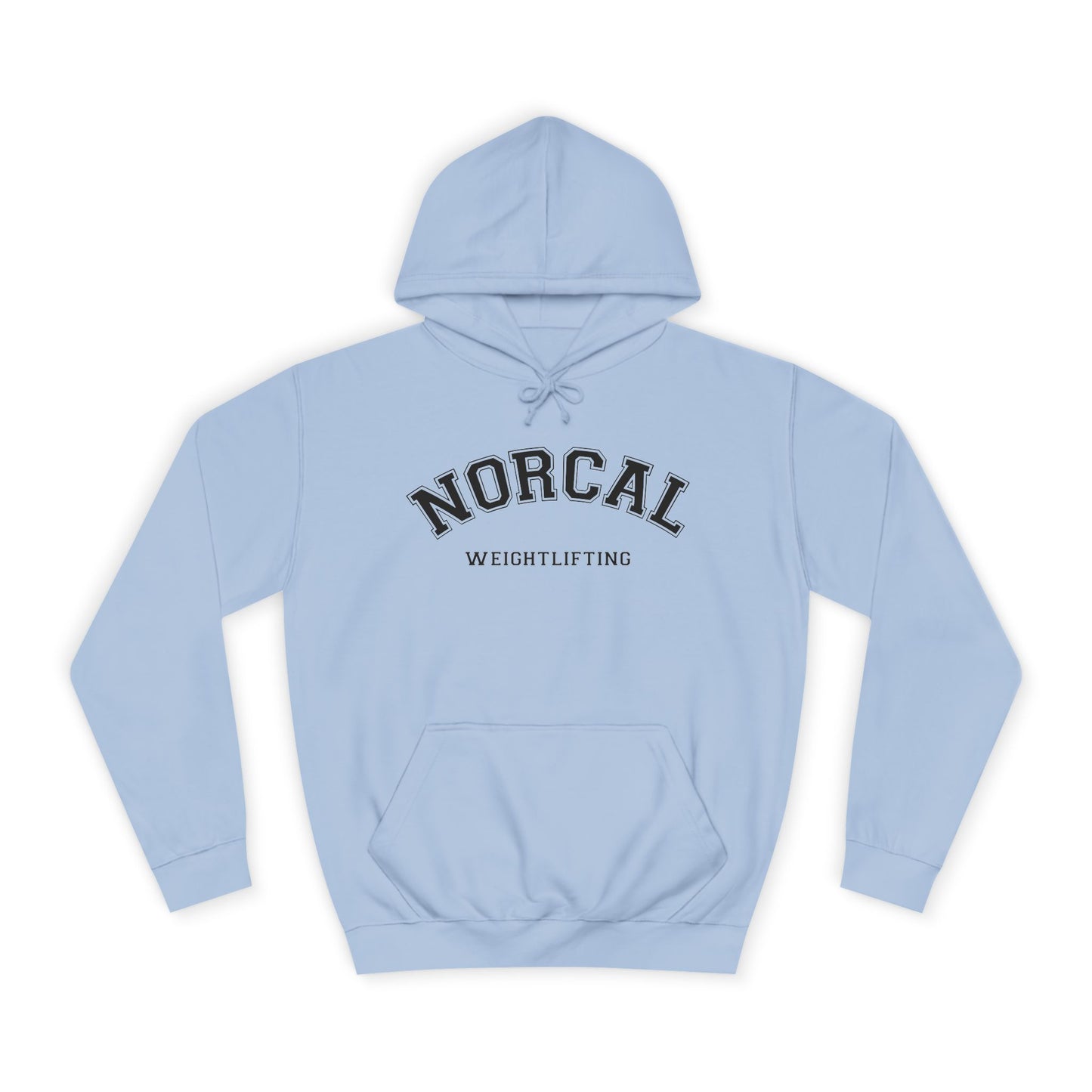 NorCal Weightlifting Hoodie — College Style Athletic Sweatshirt
