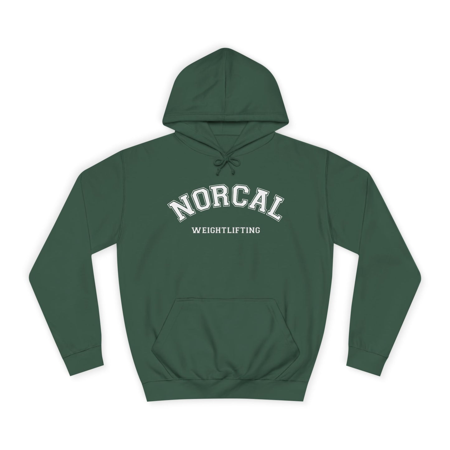 NorCal Weightlifting Hoodie — College Style Athletic Sweatshirt