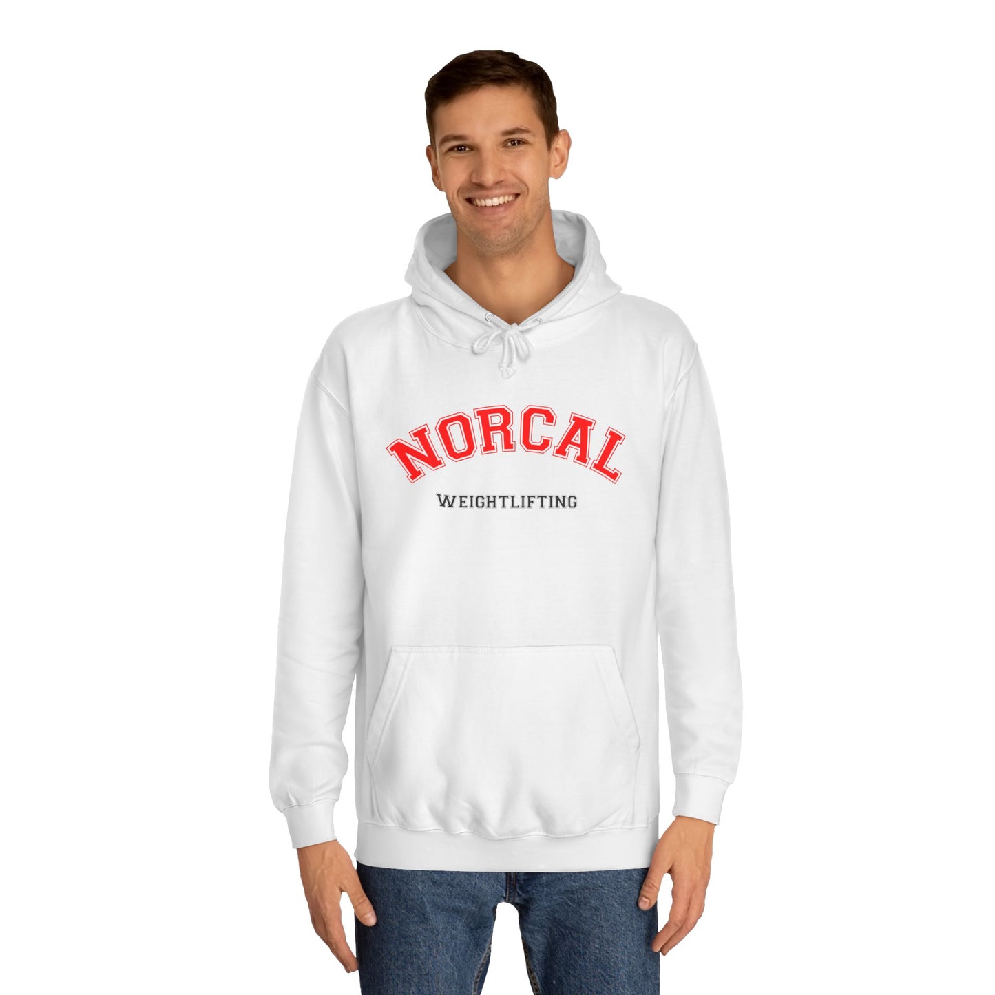 NorCal Weightlifting Hoodie — College Style Athletic Sweatshirt