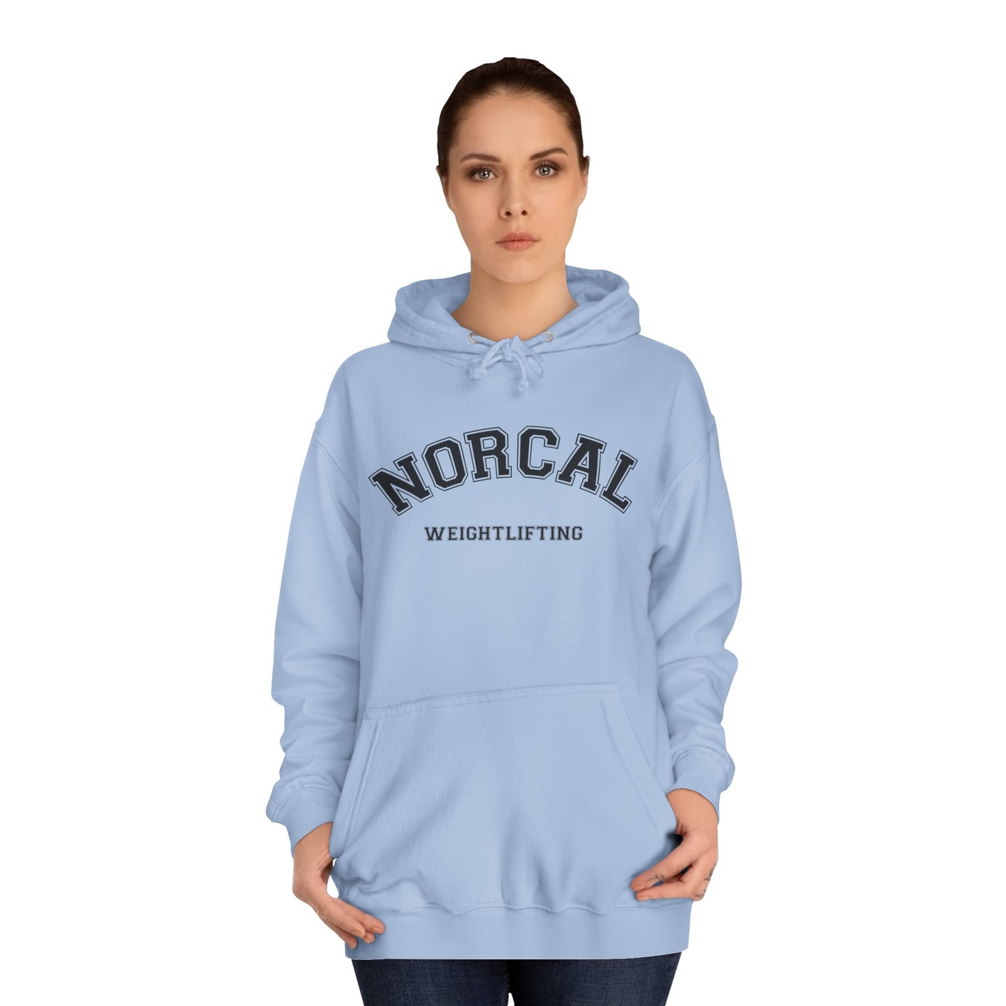 NorCal Weightlifting Hoodie — College Style Athletic Sweatshirt