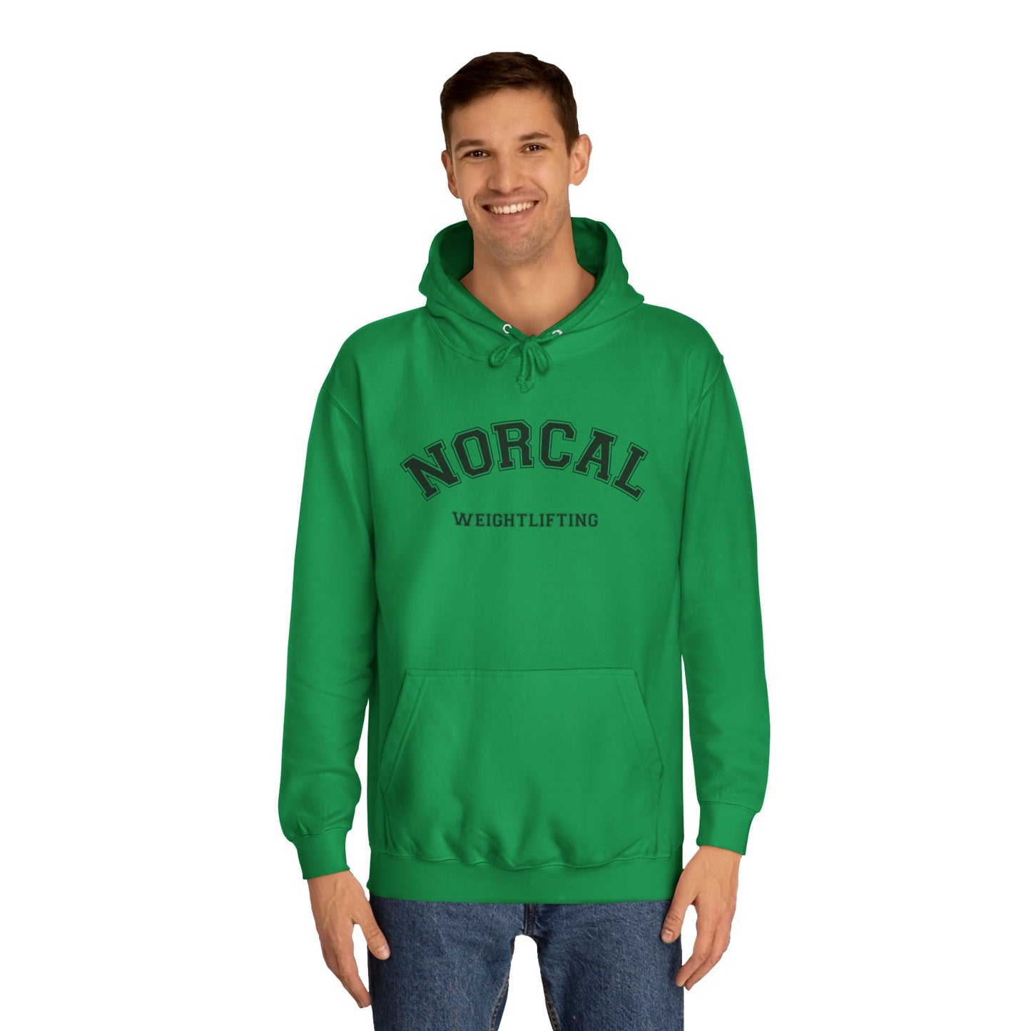 NorCal Weightlifting Hoodie — College Style Athletic Sweatshirt