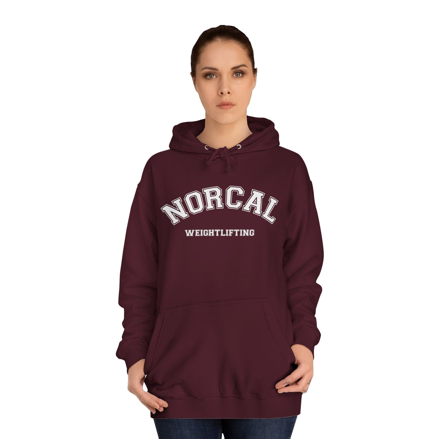 NorCal Weightlifting Hoodie — College Style Athletic Sweatshirt