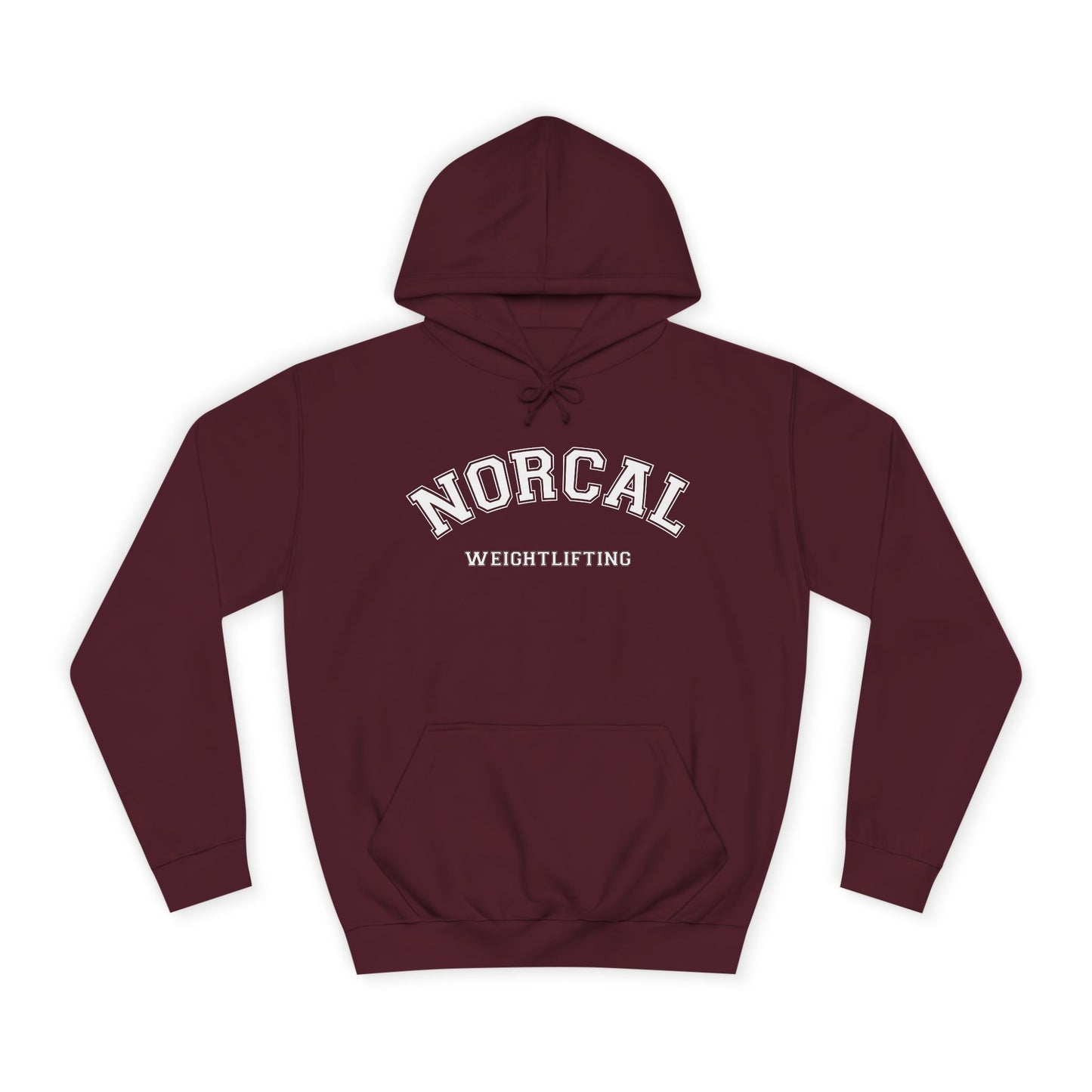 NorCal Weightlifting Hoodie — College Style Athletic Sweatshirt