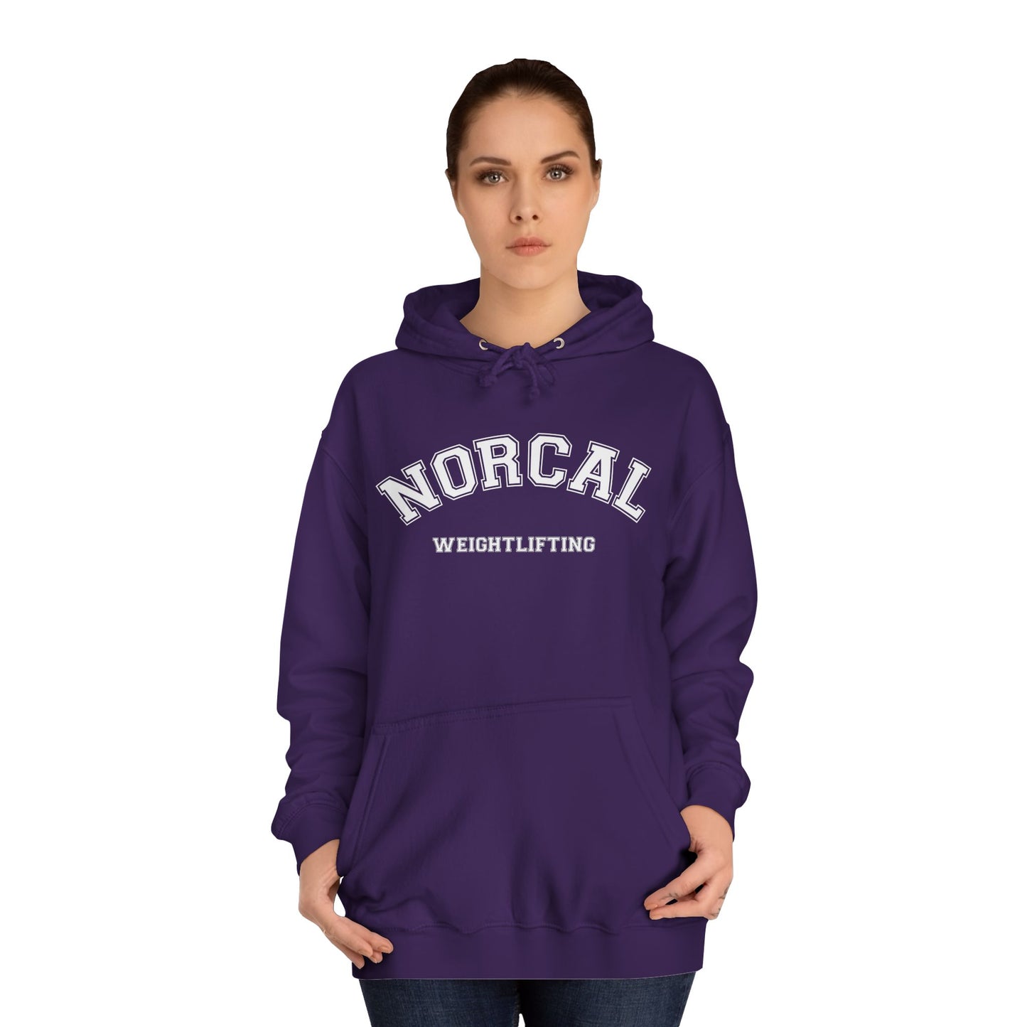 NorCal Weightlifting Hoodie — College Style Athletic Sweatshirt