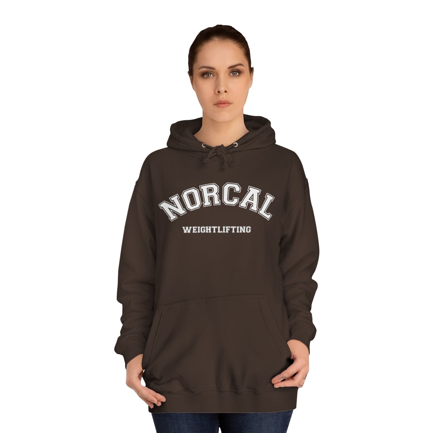 NorCal Weightlifting Hoodie — College Style Athletic Sweatshirt