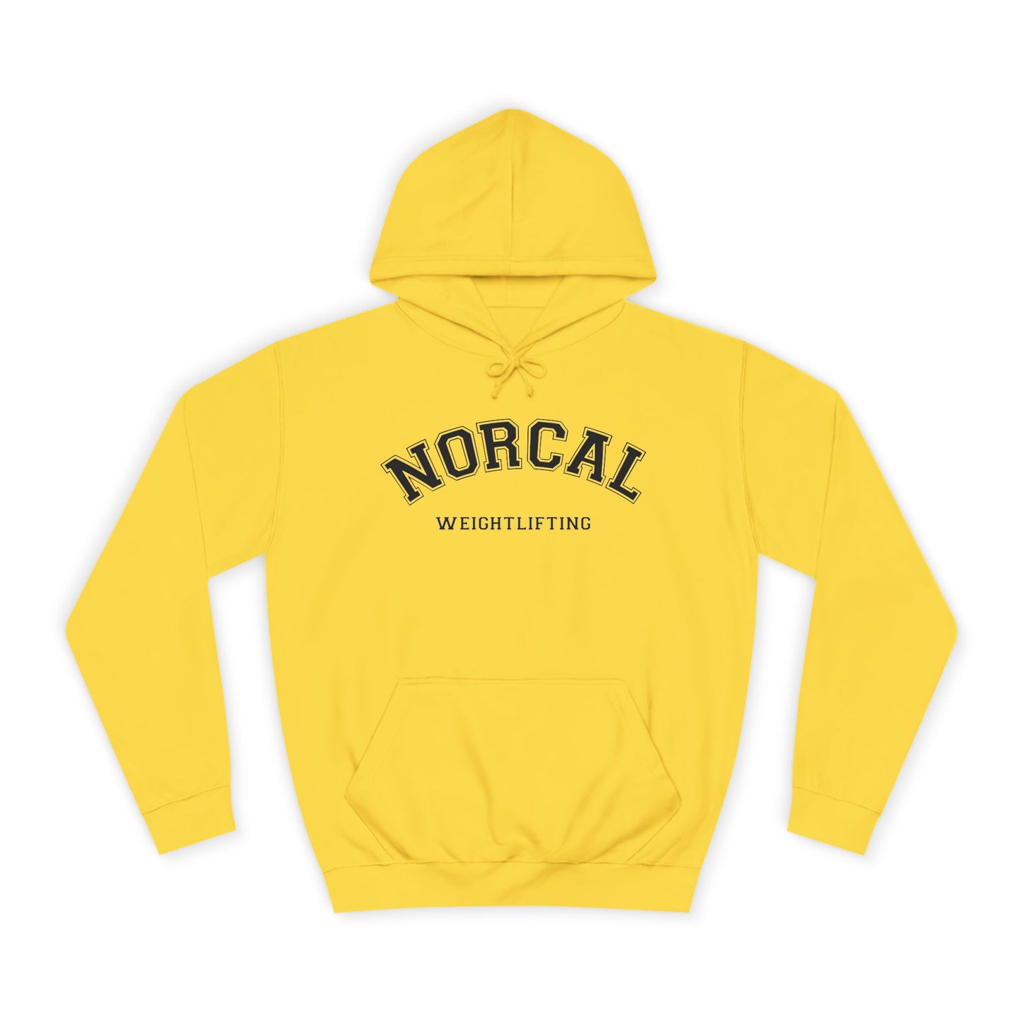 NorCal Weightlifting Hoodie — College Style Athletic Sweatshirt