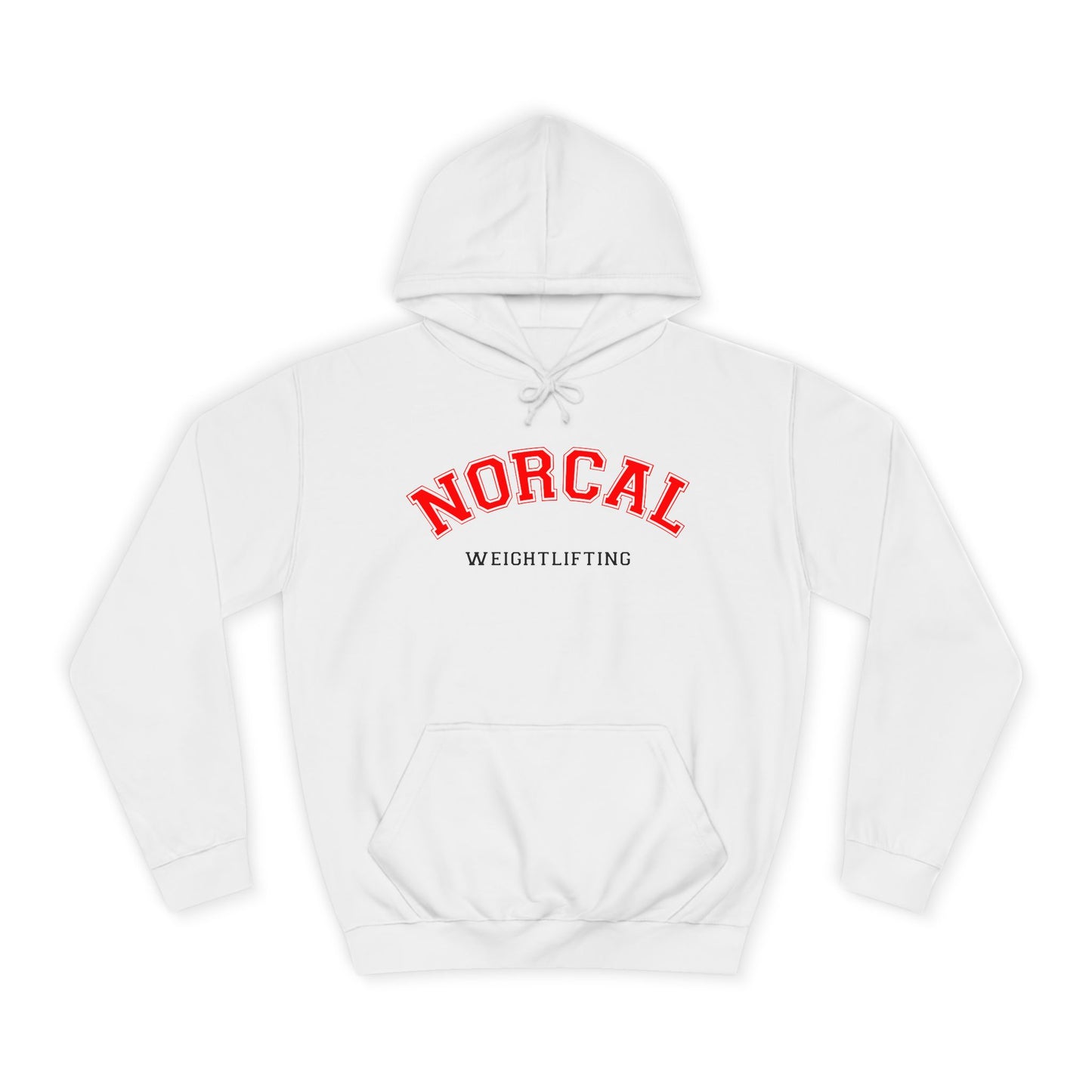 NorCal Weightlifting Hoodie — College Style Athletic Sweatshirt
