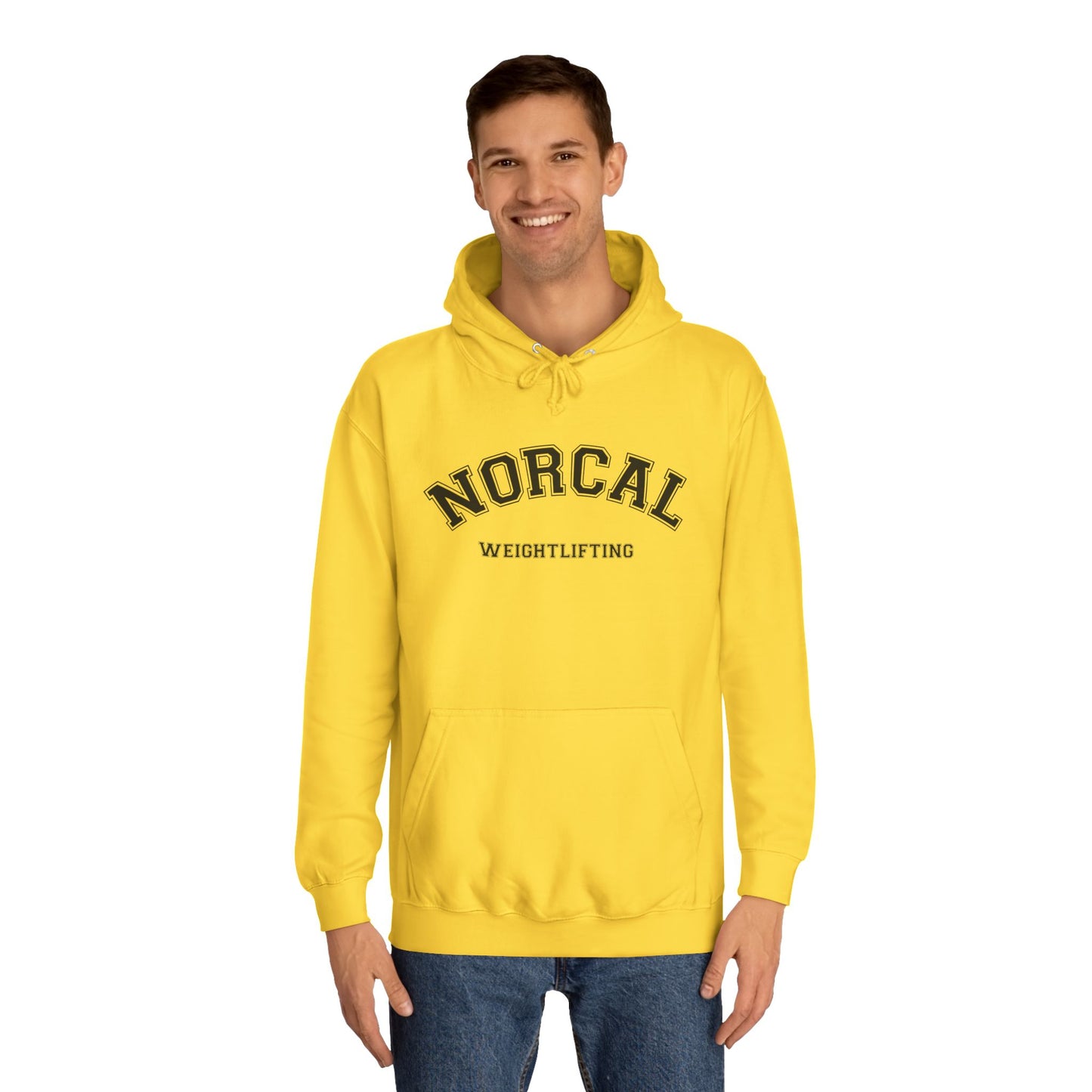 NorCal Weightlifting Hoodie — College Style Athletic Sweatshirt