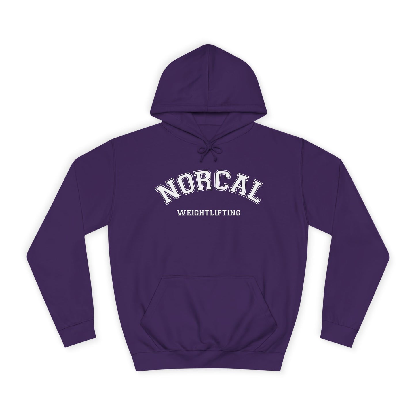 NorCal Weightlifting Hoodie — College Style Athletic Sweatshirt