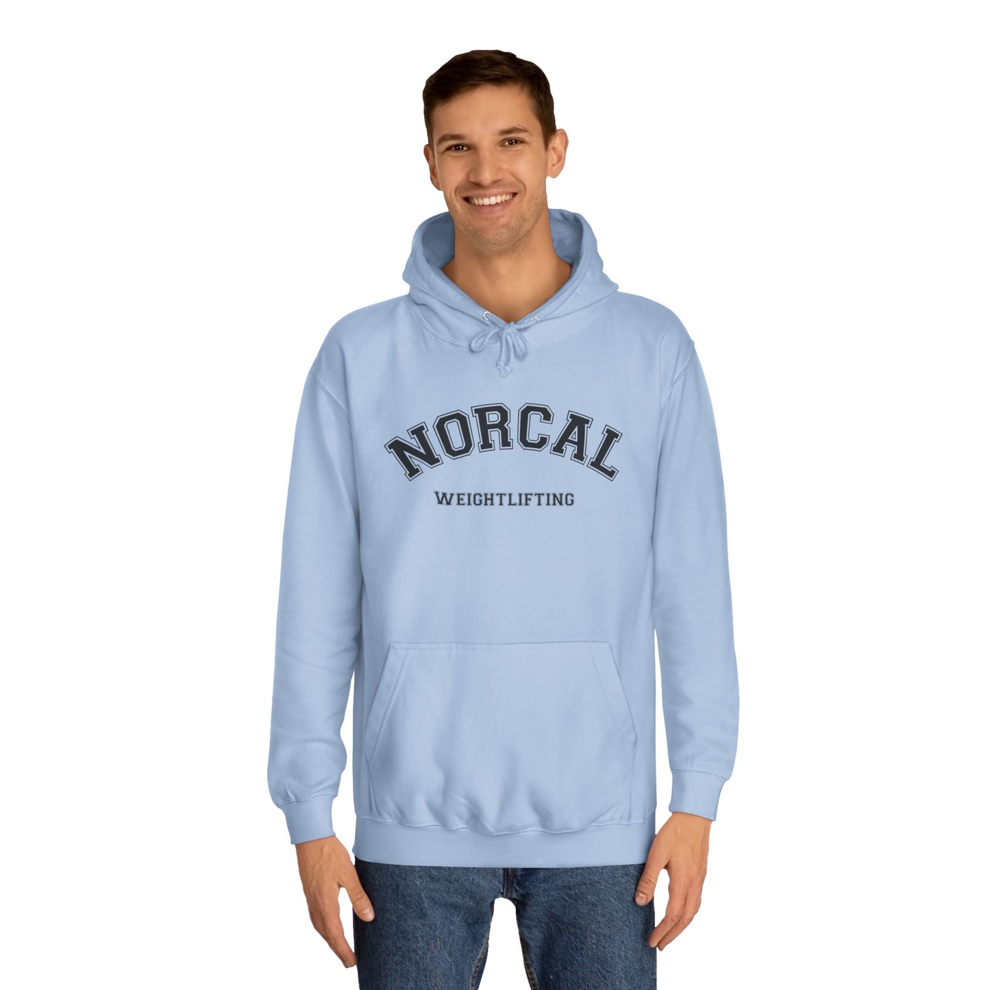 NorCal Weightlifting Hoodie — College Style Athletic Sweatshirt