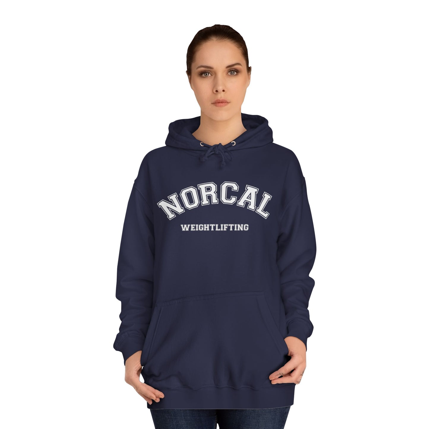 NorCal Weightlifting Hoodie — College Style Athletic Sweatshirt