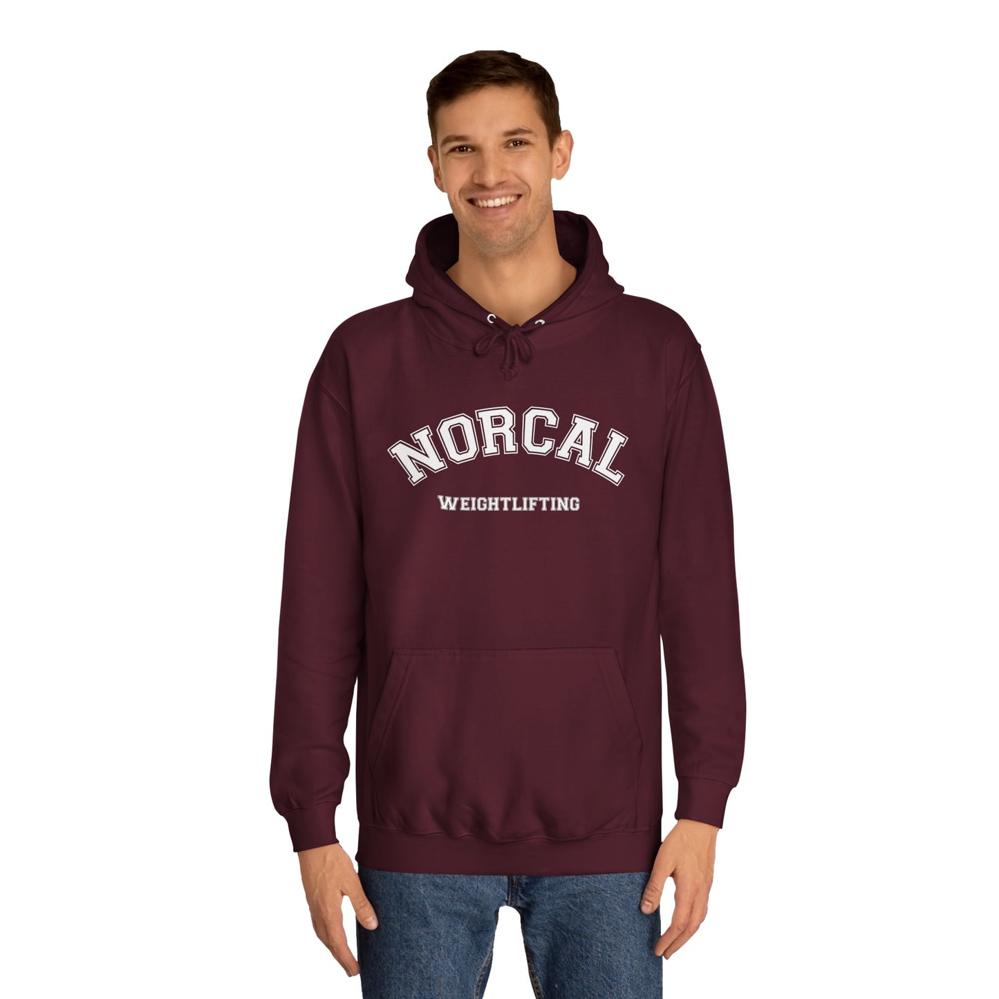 NorCal Weightlifting Hoodie — College Style Athletic Sweatshirt